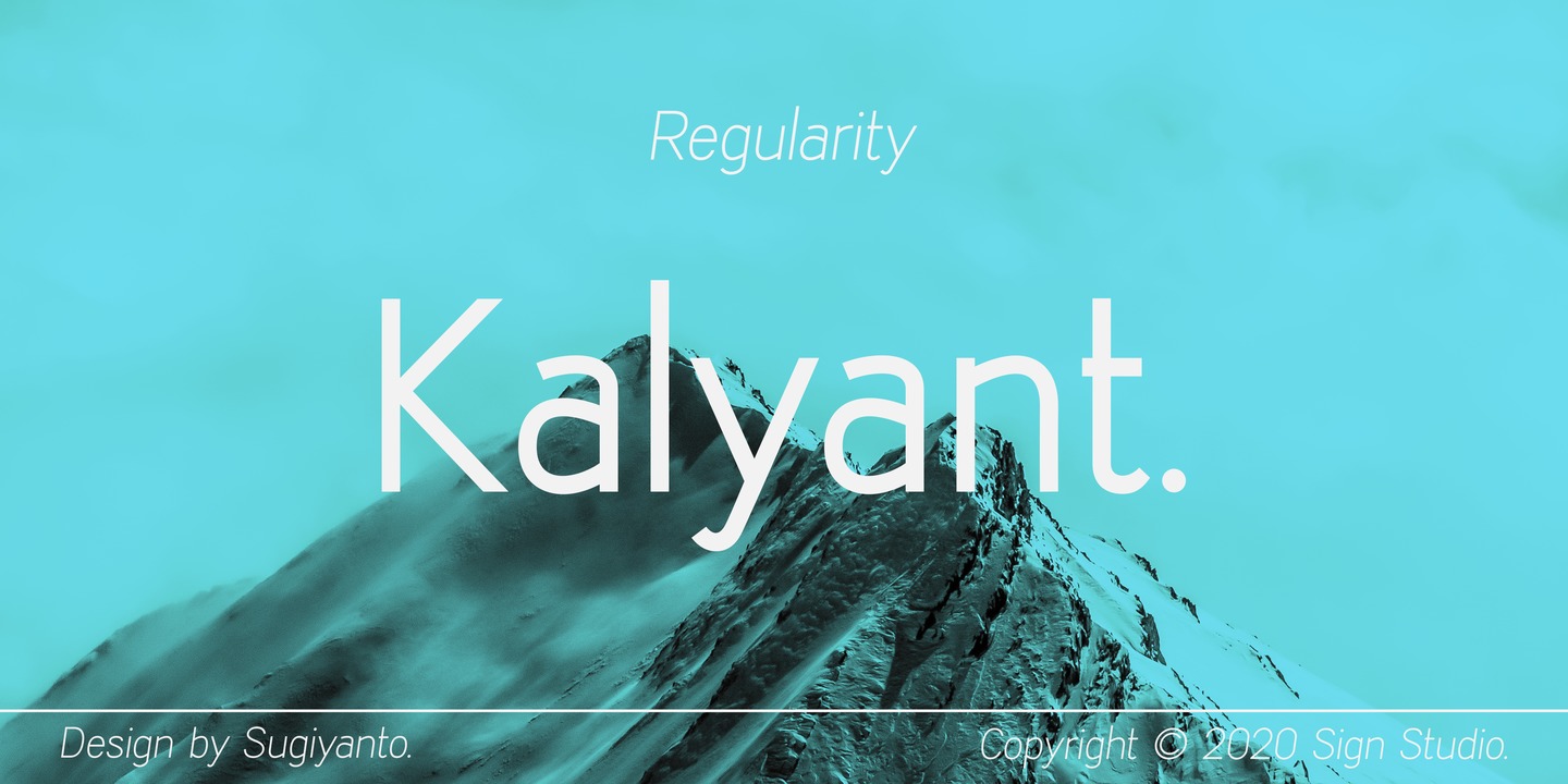 Пример шрифта Kalyant #1